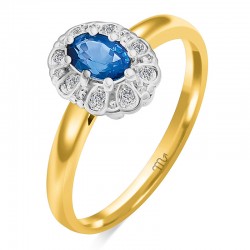 Pierścionek złoty S-100