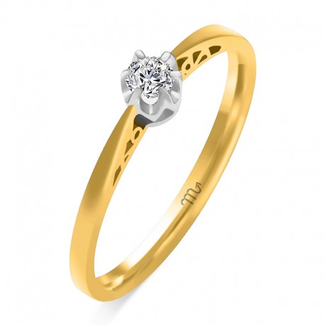 Pierścionek złoty S-63